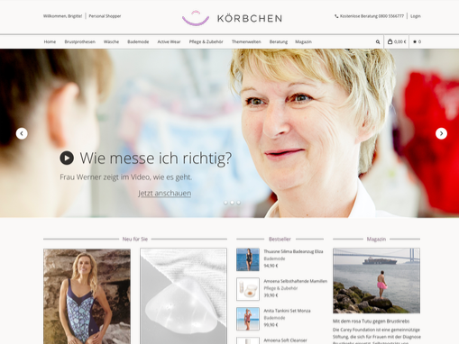 Breastcare Online-Shop